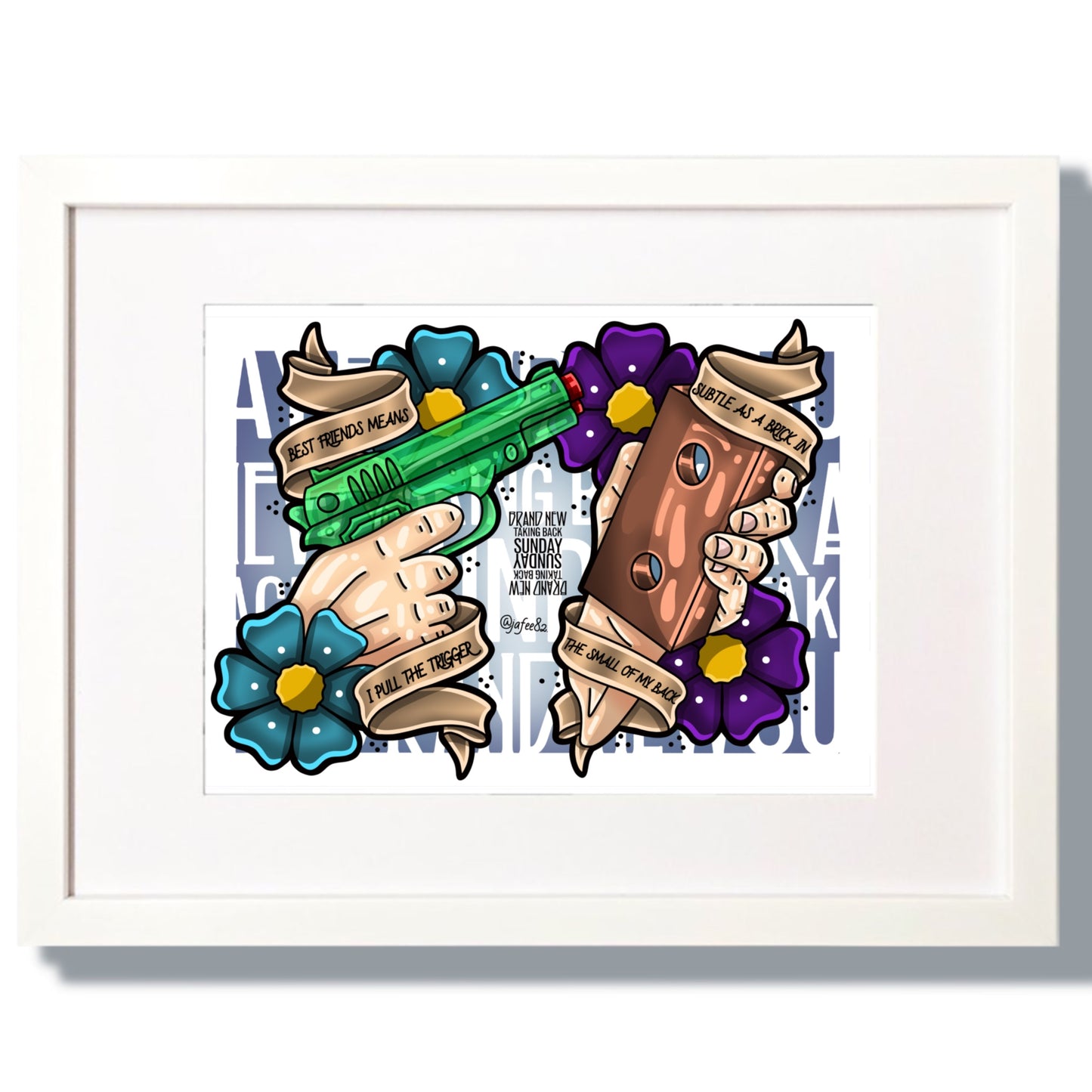 Tell All Your Favourite Weapons print Limited edition