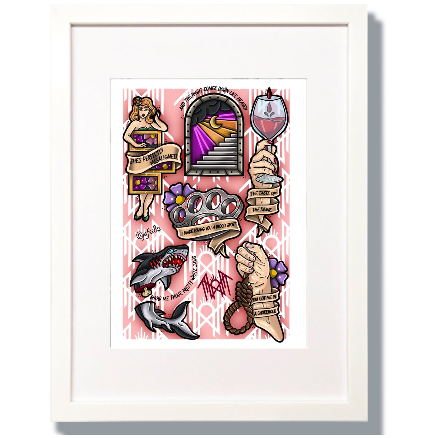 Sleep Token Inspired Tattoo Flash Sheet