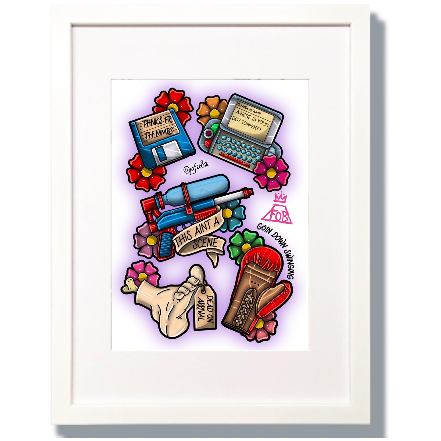 Fall Out Boy Inspired Tattoo Flash Sheet